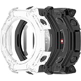 CONAPIKA 2 Pieces Case for Amazfit T-REX 3 Pro with Screen Protector, Full Coverage PC Frame Anti-Scratch Anti-Shock Bumper H
