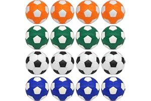 Naissgo 16 Stück Tischfußball Kickerbälle, Tischfussball Bälle Ersatzbälle, Tischfußball Kugeln Mini Ball (32MM/ 36MM)