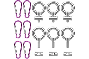 ‎QKFON QKFON 6 x Kederstopper Blockierungskit Für Kederschiene Stopper Bolzen Endstopper mit 6 Karabiner Kederschiene Wohnwagen Markisen Haken Kederschiene Zubehör