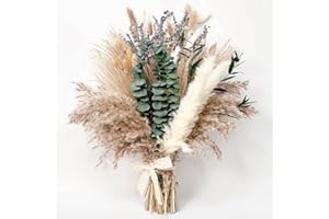 Tongyixin Erba Della Pampa Decorazione Soggiorno Fiori Secchi 100 Pezzi Eucalipto Secchi Lavanda Secchi Bouquet Di Fiori Autunno Decorazione Interna, Boho Decorazione Tavolo Decorazione Tavolo Da Pran