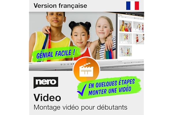 Nero Video 2026 pour Débutants | Logiciel Montage Vidéo Facile | Créer Vidéos et Diaporamas | 1000+ Effets et Modèles | Fond Vert et Motion Tracking | Licence à Vie | Windows 11/10/8/7