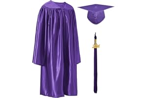 GRADUATEPRO GraduationPro Children Graduation Cap and Gown Outfit for Kids Toddler with 2024 Tassel for Nursery Kindergarten Preschool Ceremony - 12 Colours