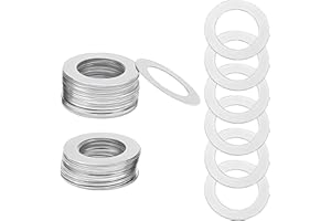 Qrity 50 PCS 304 Stainless Steel Flat Washers, M4x7x0.3mm Ultra Thin Flat Spacers Shim Washers, Round Flat Spacer Repair Gasket for Screws & Bolts