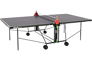 KETTLER K1 Table de ping-Pong d'intérieur pour Tournoi en Bois Massif de 16 mm, 5 Couches laquées, Pliable, certifié TÜV