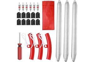 MOROCKET 23 Pcs Tyre Levers Tool Set, High Strength Steel Tyre Levers for Bicycles, Bike Tyre Levers, Tyre Levers Motorcycle, Motorbike Tyre Levers, Motorcycle Tyre Changer for Motorcycle, Bicycle, Cart