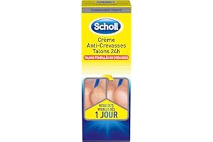 Scholl Crème Pieds Anti-Crevasses Talons fendillés ou crevassés 24h 60ml