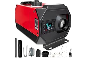 HIGRACE 5KW / 8KW 12V Air Diesel Heater, Vehicle Heater Set LCD Parking Heater Fast Heating Fan Heater with Remote Control Black LCD Monitor For Truck Boat Car Motorhomes Touring Car Campervans Caravans
