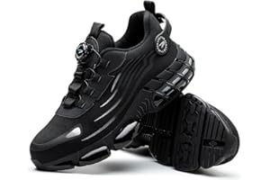 Dajingkj Arbeitsschuhe Damen Leicht Trends Drehknopf Sneaker Sicherheitsschuhe Atmungsaktiv Stahlkappenschuhe