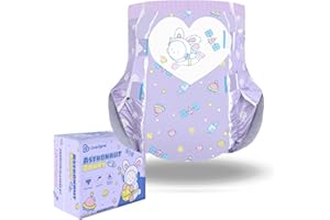 ‎LANDOFGENIE Landofgenie Erwachsene Windeln Gedruckte Windel Unterwäsche Mittlere Overnight Erwachsene Baby Nachtwindeln Mit Tabs 10 Stücke (Medium 28"-38")