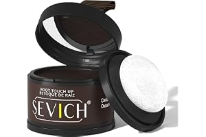 instant hair shade - Sevich Hairline Powder, Quick Cover Grey Hair Root Concealer with Puff Touch