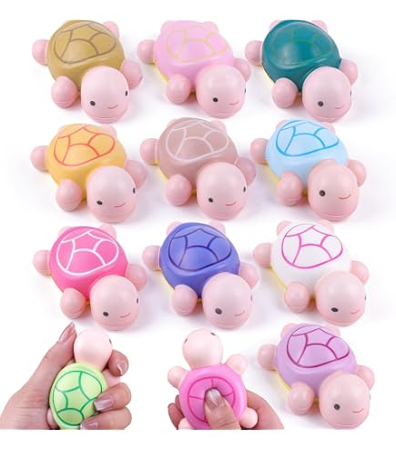 Squeeze-Schildkröten Set – 3er Pack Stressball-Spielzeug Für Kinder & Erwachsene, Flexibel & Lustig