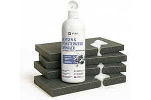 ki:ku® Fliesen & Feinsteinzeug Reiniger | kraftvoll gegen Fett, Schmutz & Alltagsspuren | für Fliesen, Feinsteinzeug, Naturstein | streifenfreie Sauberkeit | für Küche, Bad & Wohnräume | Konzentrat