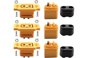 RUNCCI-YUN 3paia XT60E-F connettore Batteria XT60E-F Connettore Femmina Spina e XT60H Spina Maschio per RC FPV Lipo Batteria RC Quadcopter