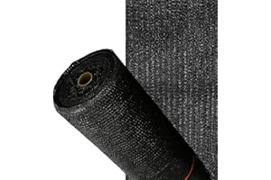 SATURNIA Malla Sombreo Negro 2,0 Metros Rollo 50 Metros, Reduce Radiación, Protección Jardín y Terraza, Regula Temperatura, Color Negro