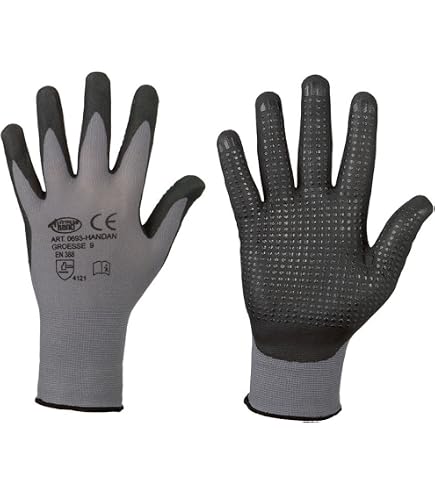 Montagehandschuh Mit Noppen 12er Pack