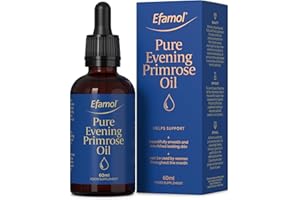 Efamol Pure Evening Primrose Oil - 60ml | Evening Primrose Oil Liquid | Menopause Supplements for Smoother, Softer Skin | Evening Primrose Oil High Strength | Vitamin E