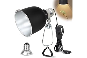 CPROSP Reptiler terrarium kupol lampsockel E27 med 1 värmelampa 25 W