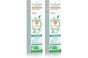 Puressentiel - Spray Aérien Assainissant aux 41 Huiles Essentielles - Efficacité prouvée contre les virus, germes et bactéries - Lot de 2x75 ml