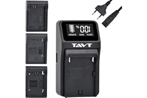 TAVT NP-FZ100 - Caricabatterie per Sony NP-FW50 NP-F970 NP-FM50 NP-FM70 FX3, FX30, A7 III, A7C, A7C R, A7C II, A9, A9 II, ZV-E1 ZV-E10 A7II A7RII A7SII A7R A5000 A60000 A650 0 A6300, NEX-3, NEX-5
