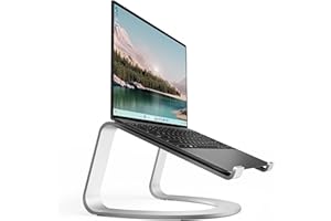 Twelve South Curve SE para MacBooks y Laptops | Soporte de enfriamiento ergonómico de Aluminio para Escritorio en casa u Oficina, Color Plateado