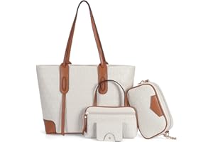 Set Borse Donna HAWEE 4 Pezzi - Pelle PU Elegante | Tote, Tracolla, Pochette E Portafoglio | Regalo Perfetto - Foto 2