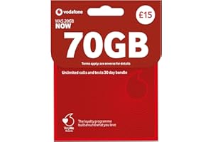 LOVE 2 SURF Vodafone SIM Card UK PREPAID PAYG £15 Bundle -20GB + (50GB FREE DATA every month for 3 months with regular top ups (Promotion request deadline of 19.01.2026) - Love2surf RETAIL PACK
