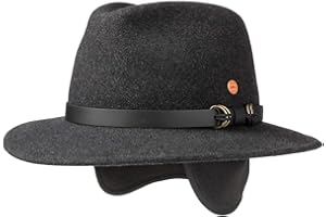 Mayser Georgia Outdoorhut Traveller Filzhut Ledergarnitur Ohrenklappen Herren Herbst Winter Made in EU