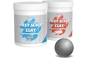 OAIEGSD 454g Natural Epoxy Putty, Wood Repair Epoxy Putty, Self-Hardening AB Epoxy Sculpt Clay for Sculpting Wood, 2 Part Modelling Paste, Epoxy Repair Putty for Sculpting, Modeling, Filling, Repairing