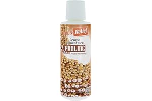 Déco Relief - Arôme Liquide Praliné Noisettes 125 ml - Arôme Alimentaire Pâtisserie & Yaourtière - Pour Gâteaux, Pâtisseries, Yaourts - Arôme Concentré - ARO98.