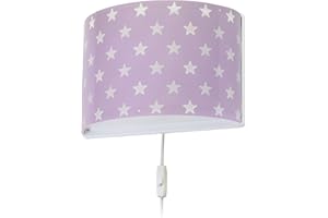 ‎DALBER Dalber kinder Wandlampe, Kinderlampe Wandleuchte kinderzimmer Sterne Stars Malve, 81218E, E27