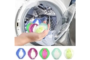 DPWOUM 5Pcs Reusable Hair Remover,Washing Machine Hair Catcher Laundry Ball Dryer Ball for Clothing Dog Cat Pet Hair Remover for Laundry Lint Remover Washing Balls Reusable Dryer Balls,Laundry