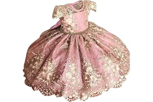 NNJXD Blumenmädchenkleid Weihnachtsfeier Ballkleid Prinzessinnenkleid