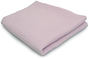 ORIENT FASHION Mussola Doppia garza, Tessuto di cotone, 50 x 130 cm (Lilla)