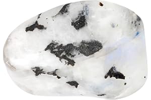 Lebensquelle Plus außergewöhnliche Trommelsteine | Edelstein-Trommelstein + Edelsteinkarte | Größe M: 2-3 cm | Handschmeichler Heilstein Taschenstein