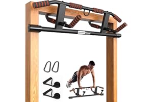 AmazeFan Klimmzugstange Türrahmen, 2024 Upgrade Pull Up Bar mit vielfältigen Griffmöglichkeiten, Mit Zusätzlichen Schlingentrainer, Universal anwendbar für die meisten Türen