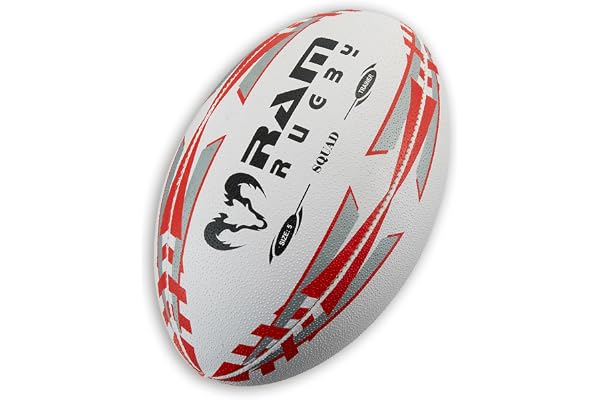 Ram Rugby Squad Training Ballon de Rugby – Rouge