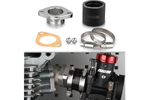 NIBBI CNC Remplacement Collecteur de Carburateur Organique Admission de Moto (CG Engine M6*14mm)