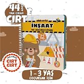 Tak-&ccedil;ıkar Cırt Cırtlı Minik Ayı ile İnşaat Aktivite Kitabı 44 Adet Cırt, Okul &Ouml;ncesi Eğitim Kitabı