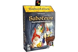 GIGAMIC - AMSABO - Jeu de Carte - 8 ans to 99 ans- Saboteur Noir