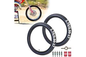 RUTU Chambres à air 2.75/3.00-17 avec valve droite TR4 pour pneus 80/90-17 CT110 Trail 1980-1986 CT90 Trail 1970-1979 - Lot de 2