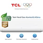 TCL VoxIN 12000 BTU Split Klima, AI Destekli Sesli Kontrol, Gentle Breeze 1.0, T-AI Enerji Tasarrufu, Akıllı Wi-Fi Kontrol&uuml;