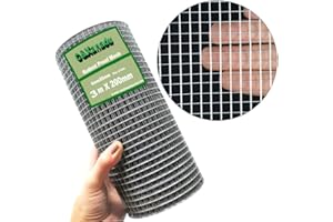 C&Xanadu 200mm X 3m Rat Mesh Rodent Proofing Wire Mesh Roll,Welded Metal Mesh Galvanised,Stop & Prevent Mice & Mouse Access