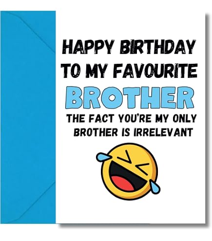 Lustige Geburtstagskarte Von Punkcards – 'Everyone Should Have A Brother Like You...'