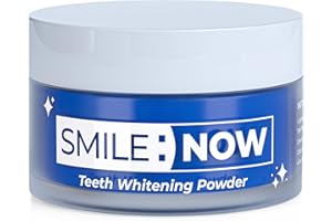 Teeth Whitening Powder - Formulated by Dentists, Enamel Safe Smile Teeth Whitening, Tooth Whitener for a Bright Smile, White Toothpaste Removes Stains SMILE:NOW (30, Mint)