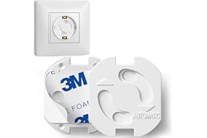 Adlersfeld® 30x Steckdosen Kindersicherung – Steckdosensicherung mit Drehmechanik – Zuverlässiger Schutz vor Stromschlägen im Haushalt für Baby & Kleinkinder – Steckdosenschutz Kindersicherung – Weiß