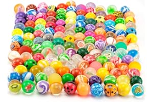 BluVast Flummi, 100 Stück Flummies für Kinder, 25mm Wiederverwendbar Flummis, Flummis Kindergeburtstag Kann Für Kindergeburtstagsgeschenke Verwendet Werden