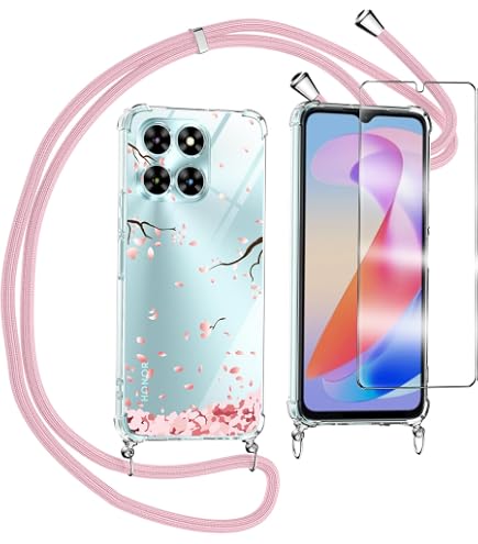 BORYA Silikon-Hülle Für Honor X6b 4G – Transparent, Stoßfest & Farbig Verläuft (lila/blau)