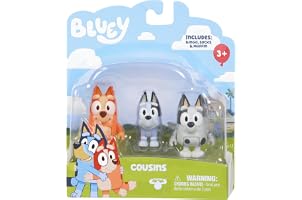 Giochi Preziosi - Bluey E Bingo Articolati, Personaggi Alti Tra I 5 E 7 Cm Con Accessori, Tema Viaggi In Famiglia, Per Bambini A Partire Dai 3 Anni