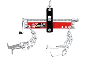 BIG RED, T32100 Torin, Accesorio para grúa, Elevador de Motor Nivelador de Motor de Acero de 3 Posiciones con Mango Ajustable, Capacidad de 750 kg, Rojo
