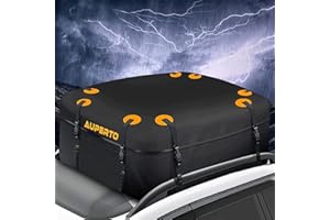 GELLDG Dachbox, 450L Auto Dachkoffer Faltbare Gepäckbox, Wasserdicht Dachtasche für Reisen und Gepäcktransport, Autos, Vans, SUVs, Schwarz